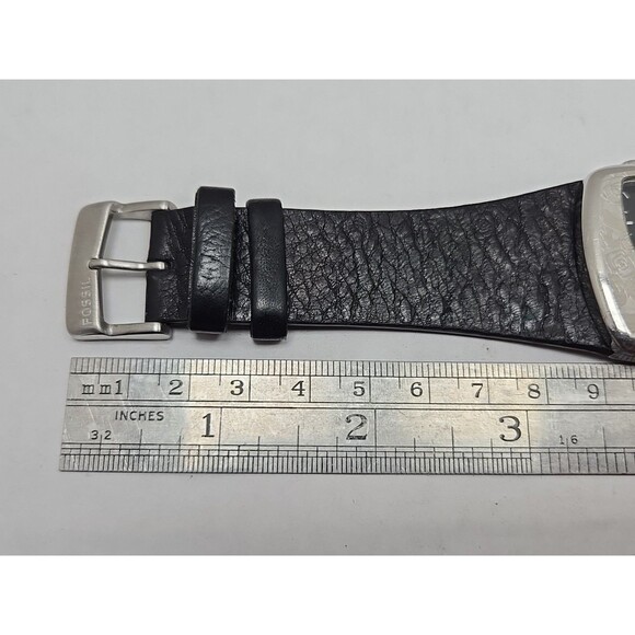 Fossil JR1238 Womens Floral Wide Leather Cuff Vintage Watch Quartz New Battery - Picture 9 of 12